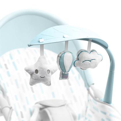 Imagem de Cadeira de Descanso e Balanço Spice Dobrável 0-18kgs Azul Multikids Baby - BB292