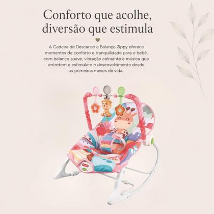 Imagem de Cadeira de Descanso e Balanço Zippy Musical Vibratória para Bebê até 18kg