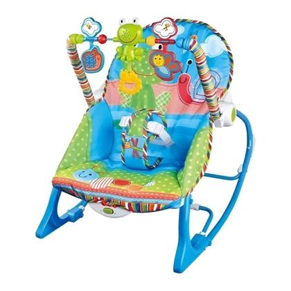 Imagem de Cadeira de Descanso Elétrica Vibratória Musical para Bebês - Azul - Toys Import J240115019