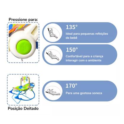Imagem de Cadeira de Descanso Musical FunTime até 18kgs Azul-Maxi Baby