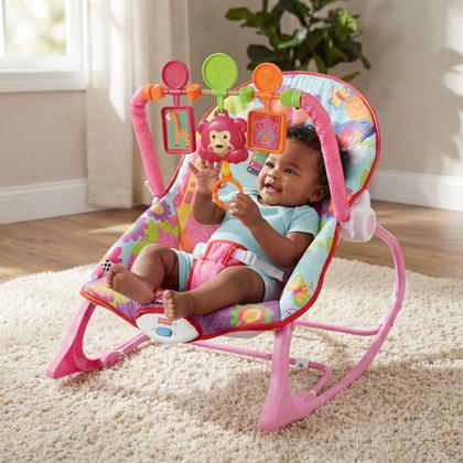 Imagem de Cadeira de Descanso Musical FunTime New 18kgs Rosa-Maxi Baby