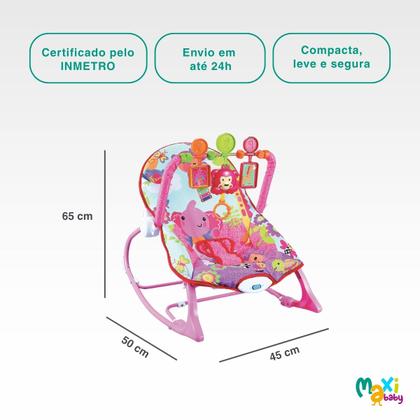 Imagem de Cadeira de Descanso Musical FunTime New 18kgs Rosa-Maxi Baby