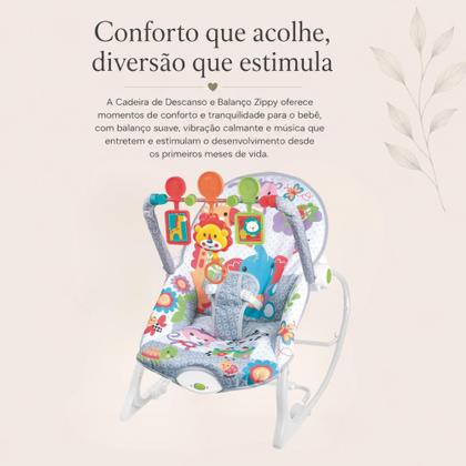 Imagem de Cadeira de Descanso para Bebê Zippy com Vibração e Brinquedos