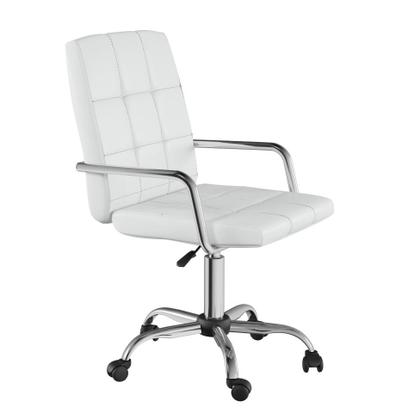 Imagem de Cadeira de Escritório Administrativa Giratória Fitz Branca