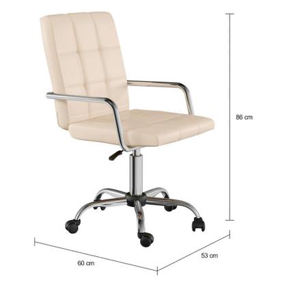 Imagem de Cadeira de Escritório Assistente Giratória Fitz Bege
