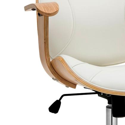 Imagem de Cadeira de Escritório Diretor Giratória Antonella Branca