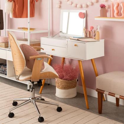 Imagem de Cadeira de Escritório Diretor Giratória Antonella Branca