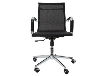 Imagem de Cadeira De Escritório Diretor Secretária Charles Eames Eiffel Stripes Esteirinha Mesh - Preta