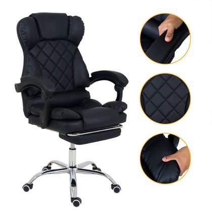 Imagem de Cadeira de Escritório Ergonômica Diana Com Pillow Top Apoio para os pés