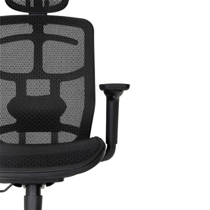 Imagem de Cadeira de Escritório Ergonômica DT3 Diana V2, Até 150kg, Reclinável, Preto - 11726-7