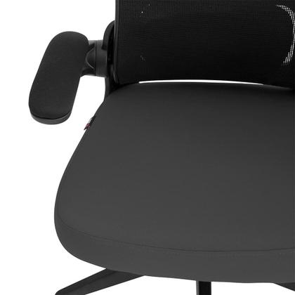 Imagem de Cadeira de Escritório Ergonômica DT3 Vita Headrest, Até 110Kg, Mesh Spandex, Cinza - 14231-1