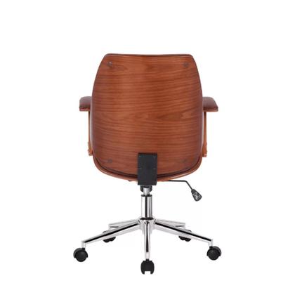 Imagem de Cadeira de Escritório Ergonômica Giratória Couro Fratini Kopenhagen Diretor Office Marrom