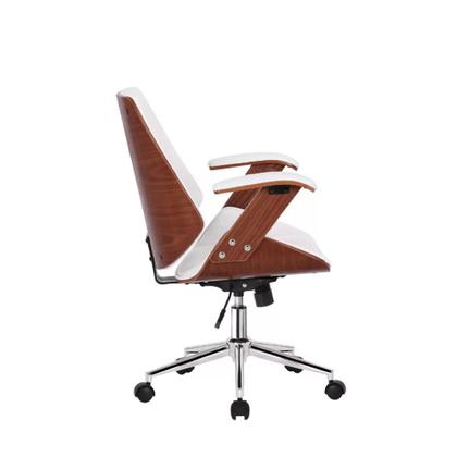 Imagem de Cadeira de Escritório Ergonômica Giratória Fratini Kopenhagen Diretor Branca