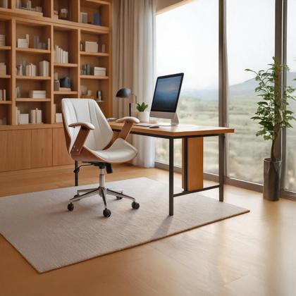 Imagem de Cadeira de Escritório Ergonômica Giratória Fratini Kopenhagen Diretor Branca