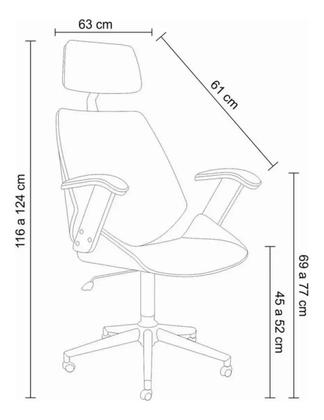 Cadeira de Escritório Ergonômica Giratória Fratini Kopenhagen Presidente Apoio Cabeça Office Branca Imagem de Cadeira de Escritório Ergonômica Giratória Fratini Kopenhagen Presidente Apoio Cabeça Office Branca