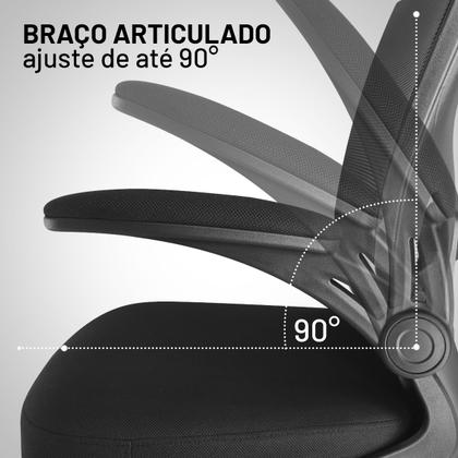 Imagem de Cadeira de Escritório Ergonômica Premium Fly Suporte Para Lombar Ajustável