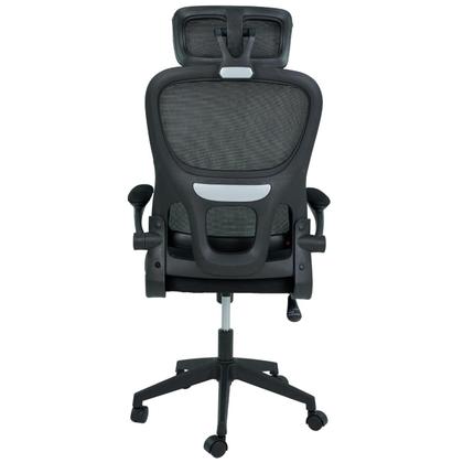 Imagem de Cadeira De Escritório Ergonômica Preta Com Suporte De Lombar