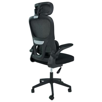 Imagem de Cadeira De Escritório Ergonômica Preta Com Suporte De Lombar