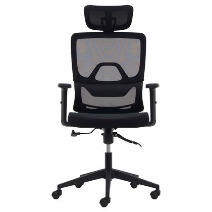 Imagem de Cadeira de Escritório Ergonômica Ravena com Suporte Lombar Em Tela Mesh Preto