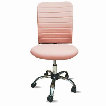Imagem de Cadeira De Escritório Ergonômica Rosa Secretária Nr17 Executiva Estética Designer Suporte Lombar Giratória Office De Trabalho Com Rodinha
