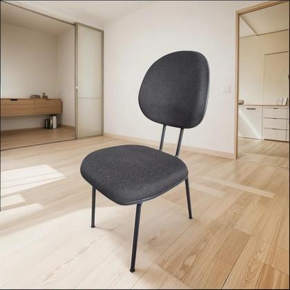 Imagem de Cadeira de Escritório Executiva na Base Fixa Palito Reforçada tecido Jserrano Preto