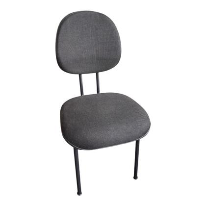 Imagem de Cadeira de Escritório Executiva na Base Fixa Palito Reforçada tecido Jserrano Preto