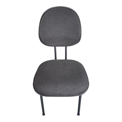 Imagem de Cadeira de Escritório Executiva na Base Fixa Palito Reforçada tecido Jserrano Preto