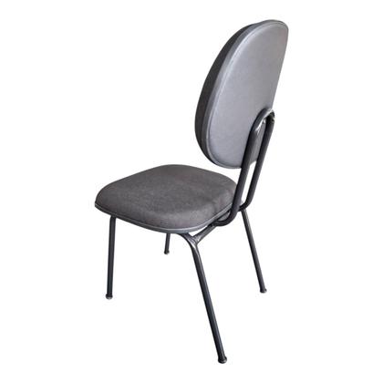 Imagem de Cadeira de Escritório Executiva na Base Fixa Palito Reforçada tecido Jserrano Preto
