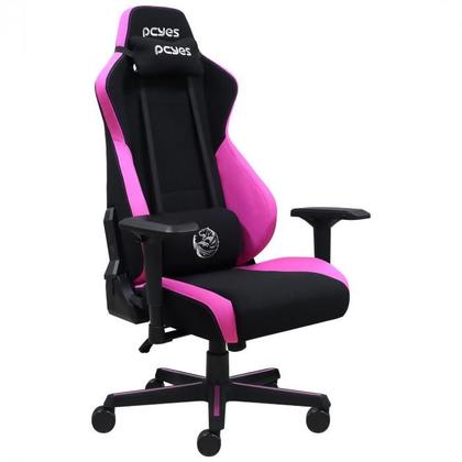 Imagem de Cadeira de Escritório Gamer Profissional Cor Rosa e Preto de Alto Conforto com Rodinhas, Ajuste de Altura e Inclinação, Suporta 120kg