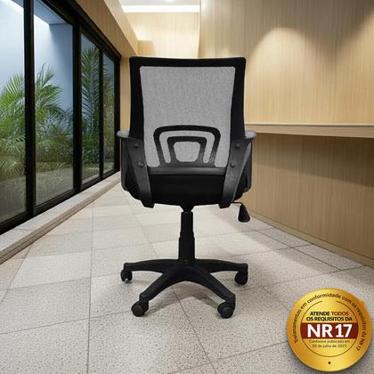 Imagem de Cadeira de Escritório Nelis Base PP - Preta