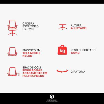 Imagem de Cadeira de Escritório Nelis Base PP - Preta