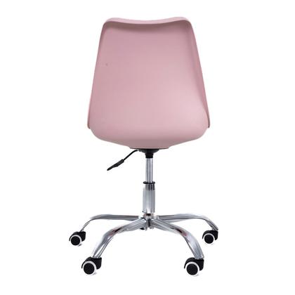 Imagem de Cadeira de Escritório Office com rodízios Estofada Leda Rosa