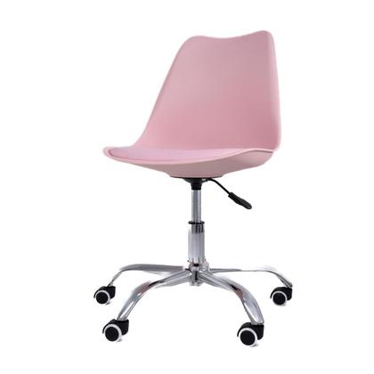 Imagem de Cadeira de Escritório Office com rodízios Estofada Leda Rosa