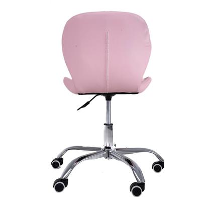 Imagem de Cadeira de Escritório Office com rodízios Estofada Slim Rosa