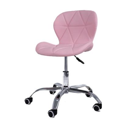 Imagem de Cadeira de Escritório Office com rodízios Estofada Slim Rosa