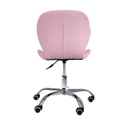 Imagem de Cadeira de Escritório Office com rodízios Estofada Slim Rosa