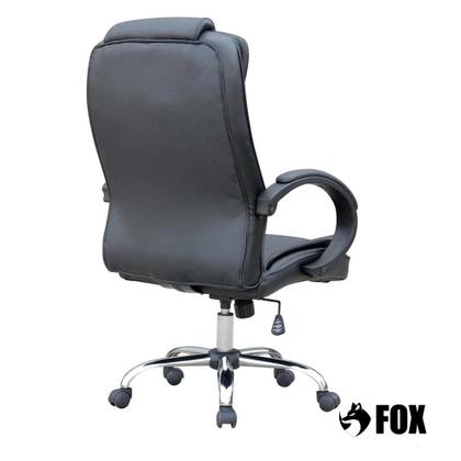 Imagem de Cadeira de Escritório Presidente Base Cromada com Rodinha Fox Racer Preta - UT-C300