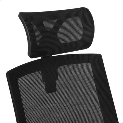 Imagem de Cadeira De Escritório Presidente Ergonômica Preta Mesh Gamer