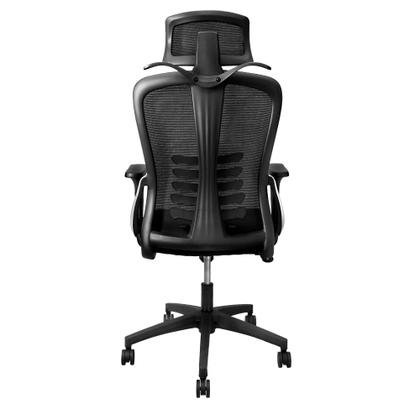 Imagem de Cadeira de Escritório Presidente Ergonômica Reclinável Com Trava e Cabideiro ERGO BASIC Crivelo