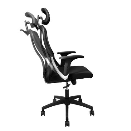 Imagem de Cadeira de Escritório Presidente Ergonômica Reclinável Com Trava e Cabideiro ERGO BASIC Crivelo