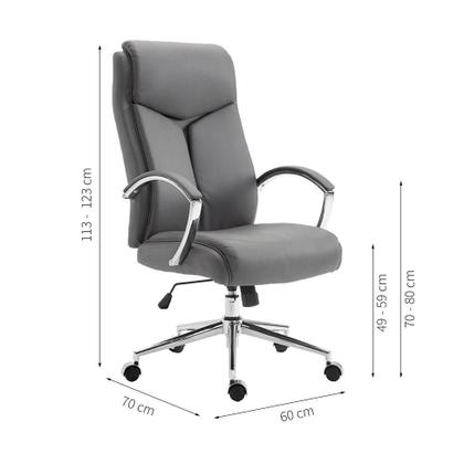 Imagem de Cadeira de Escritório Presidente Evergreen Cinza