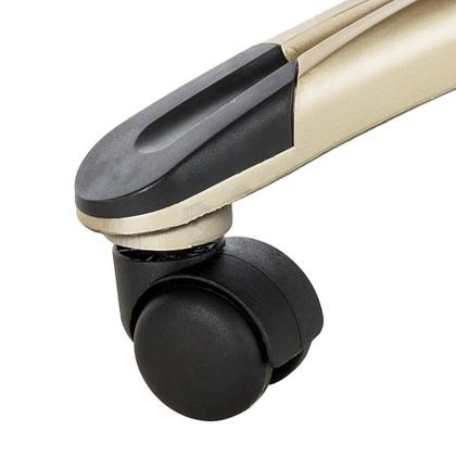 Imagem de Cadeira de Escritório Presidente Giratória Clark Preta e Dourada