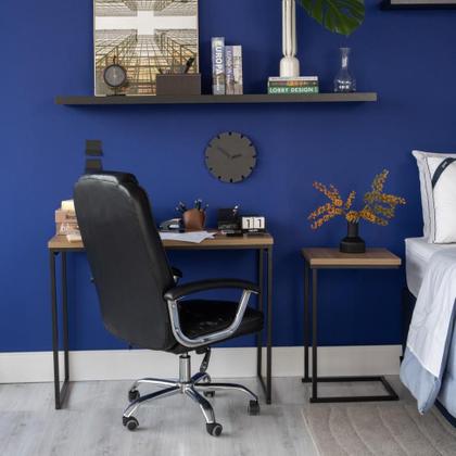 Imagem de Cadeira de Escritório Presidente Giratória Finland Preta