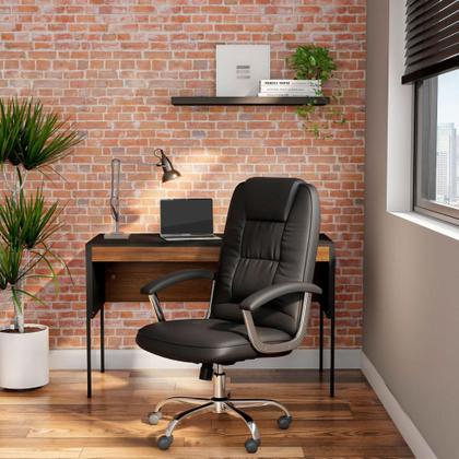 Imagem de Cadeira de Escritório Presidente Giratória Finland Preta