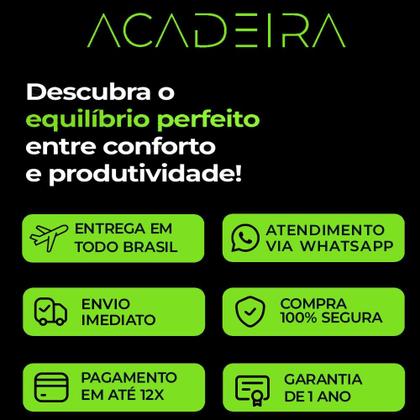 Imagem de Cadeira de Escritório Presidente Mesh Elegance Preta