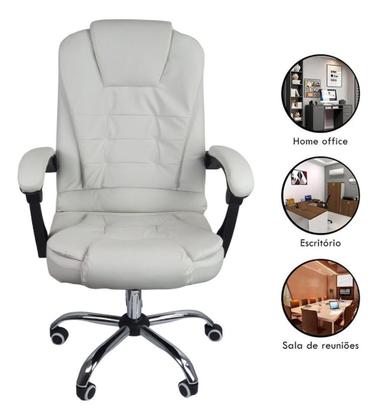 Imagem de Cadeira De Escritório Presidente Reclinável Ergonômica