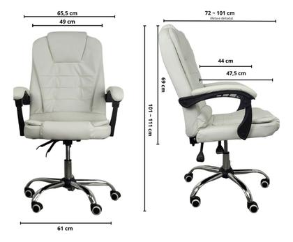 Imagem de Cadeira De Escritório Presidente Reclinável Ergonômica