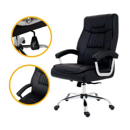 Imagem de Cadeira de Escritório Presidente Wing Com Molas Ensacadas Pillow Top Home Office