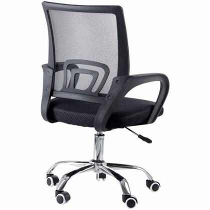 Imagem de Cadeira de Escritório Secretária Base Cromada com Rodinha Fortt Lisboa - CSF02