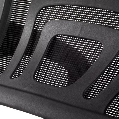 Imagem de Cadeira De Escritório Secretária Base Cromada Com Rodinha Fortt Roma Preta - Csf06-p